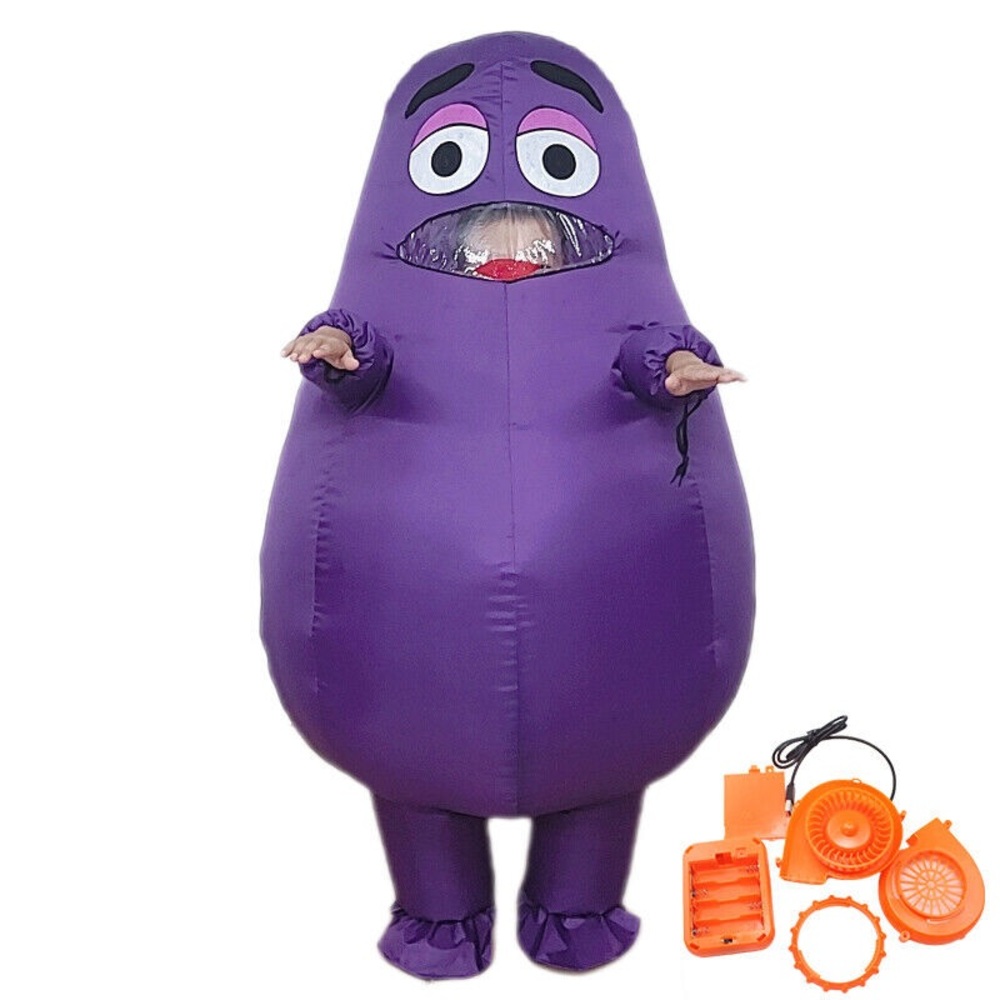 Inflatable kids grimace costume - new! Never used!